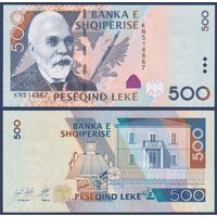 Албания, 500 лек 2015 г., P-72b (KT, первый глава Албании - Исмаил Кемали), UNC