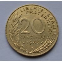 Франция, 20 сантимов 1985 г.