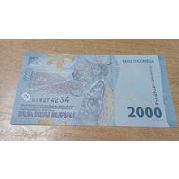 2000 рупий 2022 года Индонезии 274234
