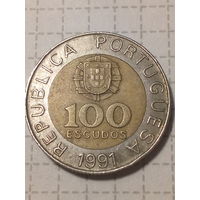 100 эскудо Португалия 1991 год