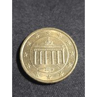 Германия 10 евроцентов 2019 J