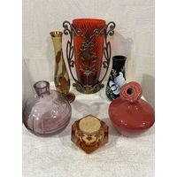 Вазы разноцветные стеклянные Подарки Коллекция