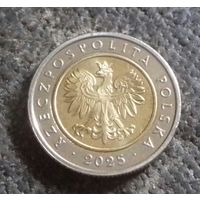 5 злотых, Польша 2025 г.