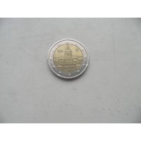 2 евро 2018 год Берлин D.(04).С рубля.