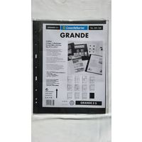 Leuchtturm S2, S4 Grand Листы для банкнот двухсторонние на 2 (4 ячейки), на 4 (8 ячейки)! Целая пачка 5 шт! Германия, Лёйхтурм, Leuchtturm! ВОЗМОЖЕН ОБМЕН!