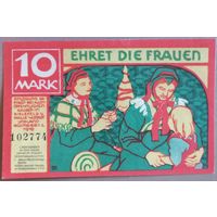 Германия 10 марок 1919 г Билефельд ( Bielefeld) В44.3 aUNC