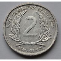 Восточные Карибы, 2 цента 2004 г.