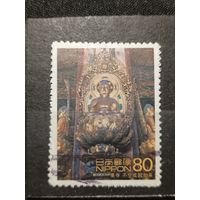 Япония, 2001. Статуя Будды на троне в форме лотоса