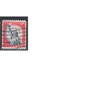 США-1954, (Мих.666), гаш.  , Стандарт, Статуя Свободы,