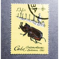 Марка Куба 1980 год Насекомые