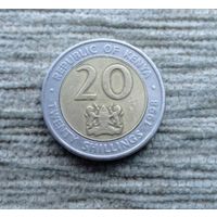 Werty71 Кения 20 шиллингов 1998 Биметалл