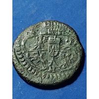 Польша 1 солид 1755 г. Август III, без мц.