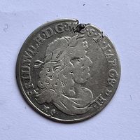 Монета СЕРЕБРО ПРУССИЯ 6 грошей 1679 год ФРИДРИХ ВИЛЬГЕЛЬМ ОТЛИЧНЫЕ