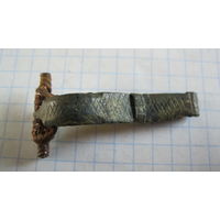 Древняя застежка. Бронза.