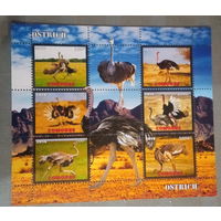 СЕРИЯ Блоков птицы   фауна  MNH