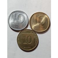 Израиль  10 агорот 1975 , 1979 , 2012 года .