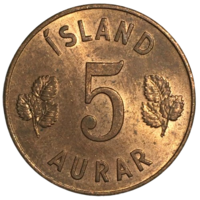 Исландия 5 эйре, 1963 [AUNC]
