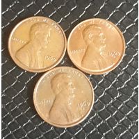 1 цент 1969 S & P & D США
