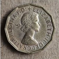 Великобритания 3 пенса, 1967 г., KM# 900