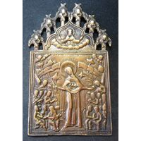 Икона с навершием Всех скорбящих радость 133*77 мм