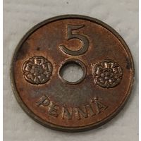 Финляндия 5 пенни, 1942 (14-11-52)
