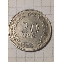20 центов Сингапур 1976 год.
