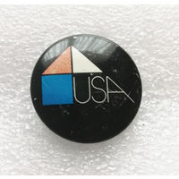 Архитектура США. Значок с Выставки 1978 г. #1107-OP22