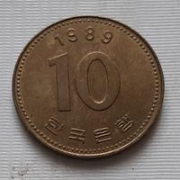 10 вон 1989 г. Южная Корея