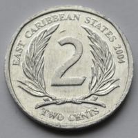 Восточные Карибы, 2 цента 2004 г.