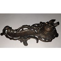 Старинная Бронзовая чернильница. Италия.