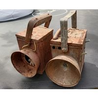 Два шахтёрских фонаря. СССР. На реставрацию