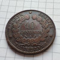 Франция 10 сантимов 1897 года. Третья республика.