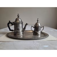 Чайый набор их индийского серебра вес 530гр
