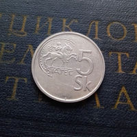 5 крон 1993 Словакия #02