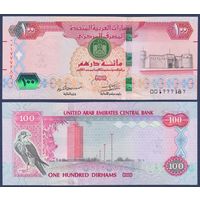 Объединённые Арабские Эмираты (ОАЭ), 100 дирхам 2018 г., P-30 (форт Аль-Фахиди, Дубайский торговый центр), UNC