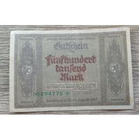 Werty71 Германия 500000 марок 1923 банкнота Гроссгельд Франкфурт-на-Майне