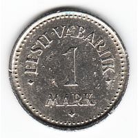 Эстония 1 марка 1922 г. Ni/Cu