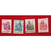 Швейцария 1961 религия святые Марк, Матфей, Иоан, Лука полная серия
