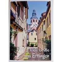 О-12. ПОДПИСАННАЯ ОТКРЫТКА. ШВЕЙЦАРИЯ. УЛИЦЫ ГОРОДА.
