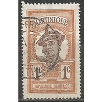 Мартиника. Островитянка. 1908г. Mi#56.