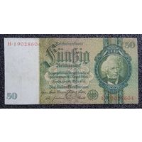 50 марок Германия 1933 г. (номер 7 цифр)