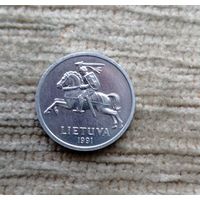 Werty71 Литва 1 цент 1991 Погоня