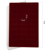 Планшет для монет с крышкой на 40 ячеек --33 на 33