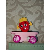 Игрушка картошка Фри на самокате, заводная, не работает