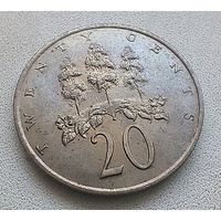 Ямайка 20 центов, 1969 6-9-15