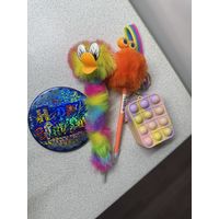 Ручки мягкие , лампочка с камушками , декор