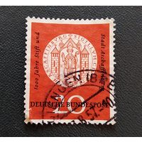 Марка Германия 1957 год 1000 лет Ашаффенбургу