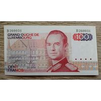 Werty71 Люксембург 100 франков 1980 UNC банкнота