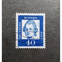 Марка Германия 1961 год Стандартный выпуск
