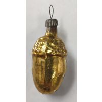Елочная игрушка СССР.Желудь маленький.